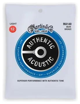 Martin Encordoamento P/ Violão Martin MA140 Authentic Series Aço 012
