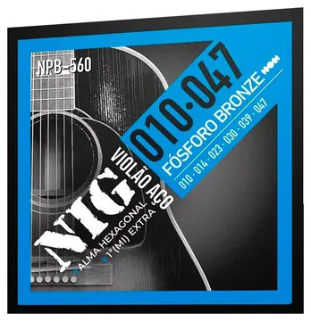 NIG Encordoamento NIG NPB-560 Violão Aço Fosforo Bronze