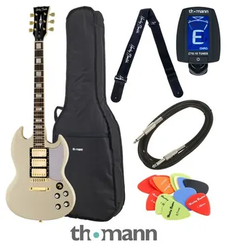 Harley Benton DC-600 VI Vintage Serie Bundle