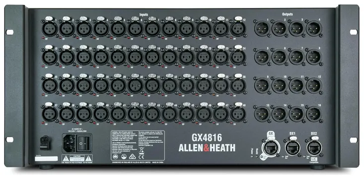 Allen & Heath GX4816 Expander for SQ and dLive 48 Mic/line Ins 16 Outs 96kHz