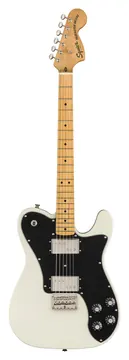 Squier Classic Vibe 70s Telecaster Deluxe Electric Guitar, Maple FB, Olympic White