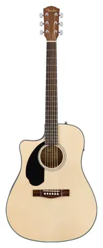 Fender Cd60sce Dread Lh Natural Wn Chitarra Acustica Mancina