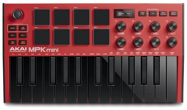 Arturia Akai Pro - MPKMINI3RED Rouge