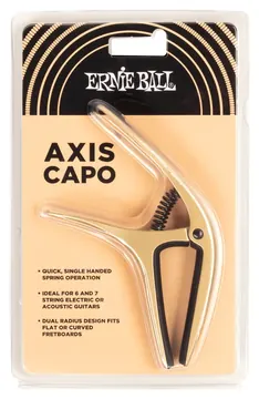 Ernie Ball - 9606 Axis Capo Gold Satin