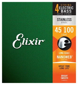 Elixir 14652 Stainless Steel Light 045 - 100