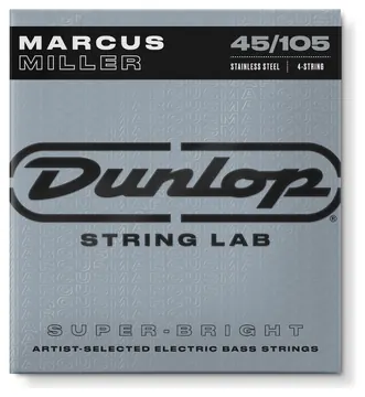 Jim Dunlop DBMMS45105 Marcus Miller Bass 45-105 Bass-Saiten, Signature, Stainless Steel, 4-Saiter