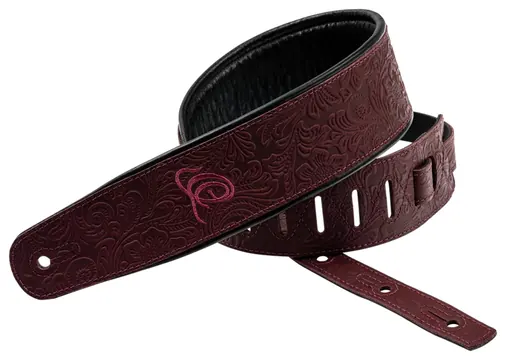 Ortega Gitarrengurt Echtleder Byzantine Bourbon