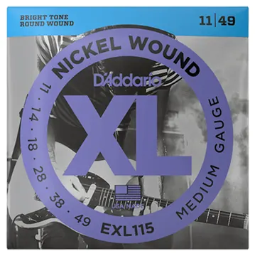 D'Addario EXL115 Medium Electric Guitar Strings