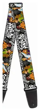 Buckle Down Scooby Doo Poses Guitar Strap