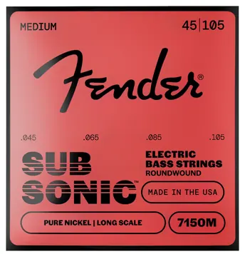 Fender 7150M - Original Bass Pure Nickel Roundwound 045 - 105