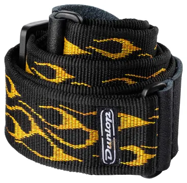 Dunlop D38-11OY Strap Classic Flambe Orange/Yellow