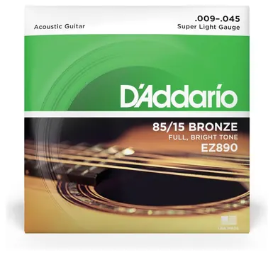D"Addario EZ890 009/045 super light 85/15 bronze