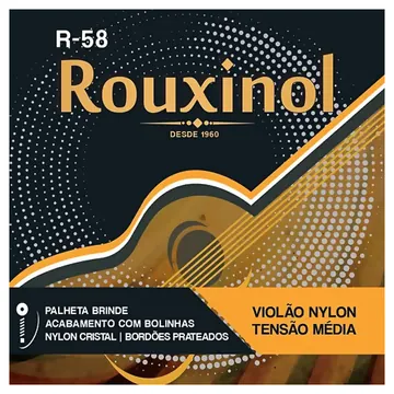 Rouxinol Encordoamento Rouxinol R-58 Violão Nylon Com Bolinha
