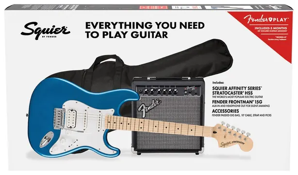 Fender Squier Affinity Strat HSS Pack Lake Placid Blue