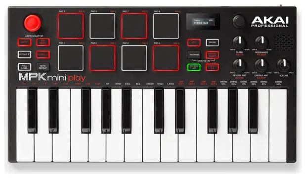 Akai Controlador Midi Akai Mpk Mini Play 25