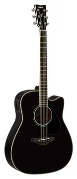 Yamaha FGX830C Black Chitarra acustica elettrificata