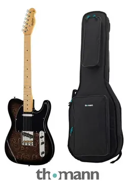Harley Benton TE-70 Black Paisley Bundle