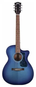 Guild OM240CE Dark Blue Burst Chitarra Acustica Elettrificata