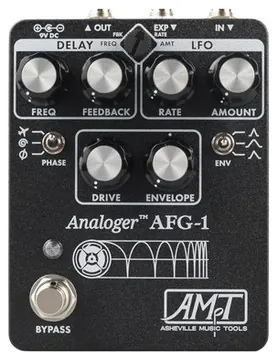 Asheville Music Tools AFG-1 Dynamic Analogue Flanger Pedal in Textured Black
