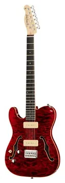 Harley Benton TE-90QM LH Trans Red