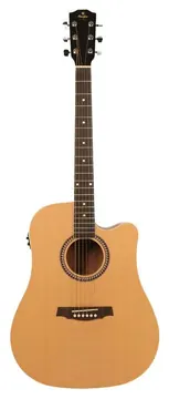 Prodipe SD25 Ceq Guitare Folk Electro Dreadnought Naturelle