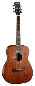 Cort AF510MEDX OP Folk com Afinador - Open Pore Mahogany
