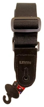 Levin 2" Webbing Guitar Strap in Cotton BLACK (LS-G-W-200-COTTON-BLACK)