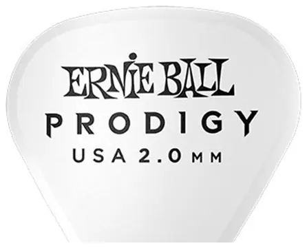 Ernie Ball - 9341 Plettri Prodigy Sharp White 2,0 MM Busta 6