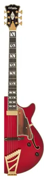 D'Angelico Excel SS Soho Donker kersenrood met kleurverloop