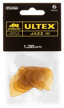 Dunlop Ultex Jazz III 1.38 mm Players Pack 6 Stück