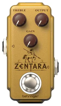 Behringer Zentara Mini Overdrive Pedal in Gold