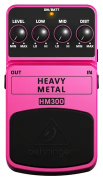 Behringer HM300 Heavy Metal Effetto distorsore per chitarra elettrica a pedale (pedalino)