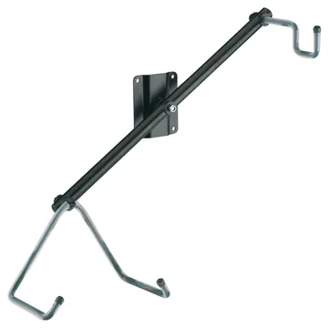 K&M 16296 Gitarren-Wandhalter, Gitarrenstativ mit Korpus-und Halsbügel, Ac-Git.
