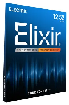 Elixir Electric Guitar Strings Elixir 12-52 Nanoweb Heavy 100% Genuine
