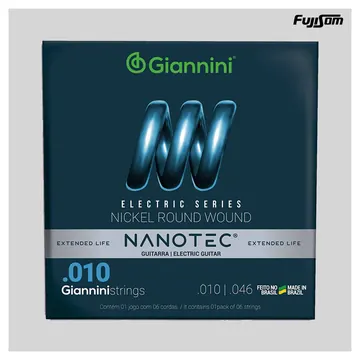 Giannini Encordoamento Giannini Para Guitarra 010 GEEGST10 PN Nanotec | Fujisom