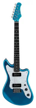 EKO CAMAROVR-P90-BLU Guitare Electrique Type "jaguar" Blue Sparkle