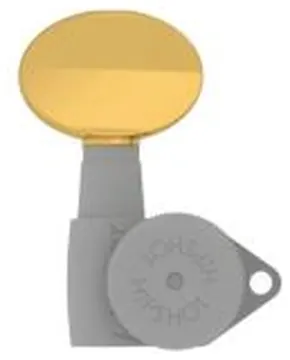 Hipshot Big Butter Bean Guitar Tuner Button Gold, HS6B1BBBG