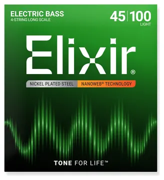 Elixir Nanoweb Ls Soft 45-100 Set Bass Strings