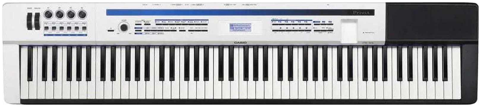 Casio Piano Digital Px-5s Branco 88 Teclas - 256 Polifonias - Midi/usb + Fonte + Pedal Sp3