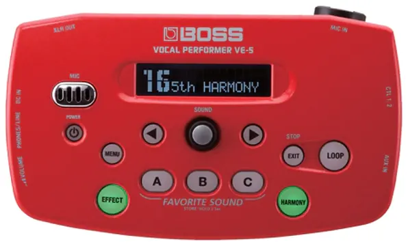 Boss Pedal Processador Voz Boss Ve5 Rd Vocal Performer (3748)