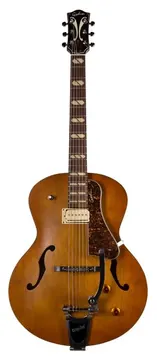 Godin 5TH Avenue Jumbo P-RAIL Guitare Jazz Electrique Harvest Gold