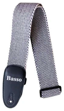 Basso Correia Basso Para Instrumentos Ex 03 Tweed Preto e Branco