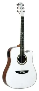 Strinberg CD40 Aço Eletroacústico White Sparkle