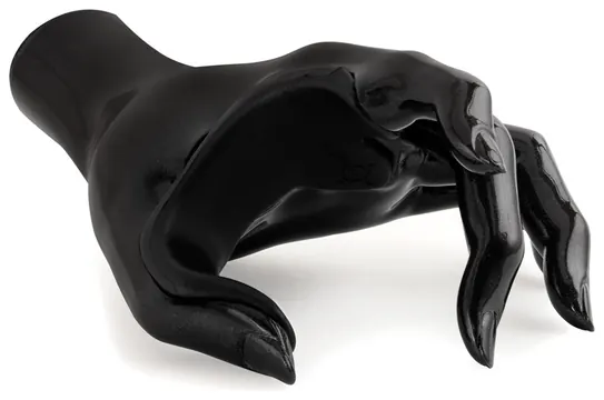 GuitarGrip Black Metallic Valkyrie Classic left Gitarren-Wandhalter