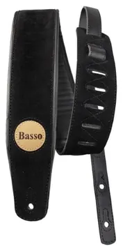 Basso straps Tracolla IN Pelle Scamosciata Sintetica Black