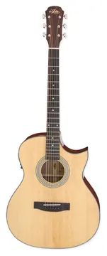 Aria 201CEN Om Cutaway Electro Acoustic Guitar
