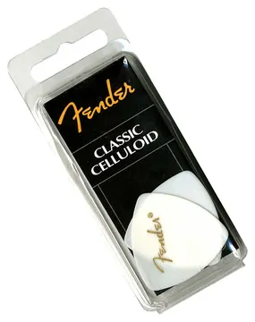 Fender Classic Celluloid 346 white medium Plektren (12 Stück)