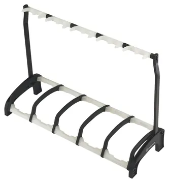 K&M 17515 Guardian 5-fach Gitarrenständer, Gitarrenstativ für 5 Gitarren
