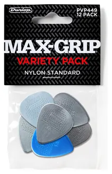 Dunlop PVP449 | MAX-GRIP® Nylon Standard Pick Variety 12 Pack