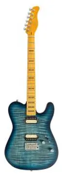 Sire Guitars T Series New Gen Larry Carlton electric guitar T-style transparent blue satin, T7N FM/TBL